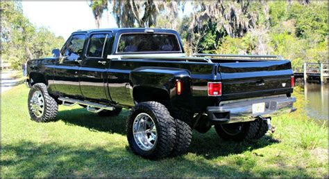 The extra set of wheels lessen the load on each tire, which decreases the. . Squarebody crew cab for sale